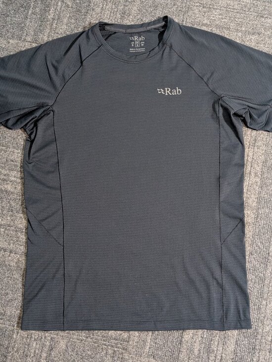 Rab Other - RAB Sonic Lightweight Tech T-Shirt Mens Running Hiking Beluga Blue-Grey